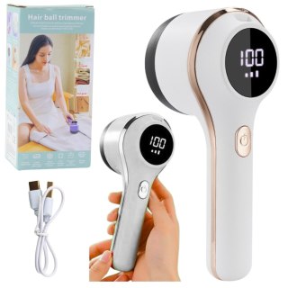 Elektryczna Golarka Do Tkanin Ubrań 3 Tryby Prędkości Biała LEAN