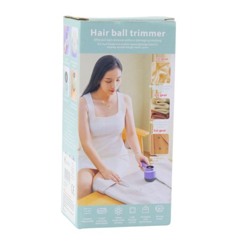 Elektryczna Golarka Do Tkanin Ubrań 3 Tryby Prędkości Zielona LEAN