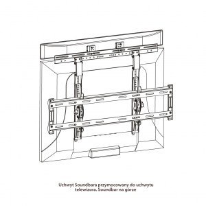 Uchwyt na głośnik soundbar G-03 ART