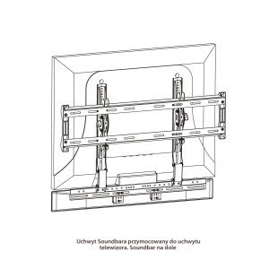 Uchwyt na głośnik soundbar G-03 ART