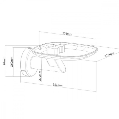 Uchwyt ścienny na głośnik smart Sonos MC-840 Maclean