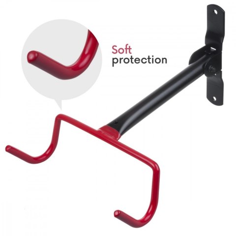 Rowerowy uchwyt ścienny poziomy stal max. obciążenie 30kg MC-430 Maclean