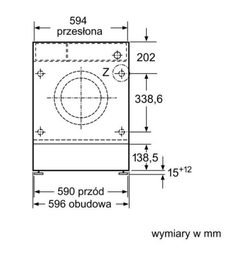 Pralka do zabudowy WIW28542EU Bosch