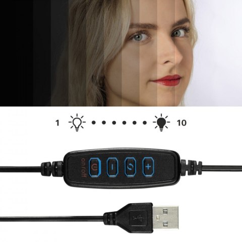 Lampa pierścieniowa z mini statywem smart Hama