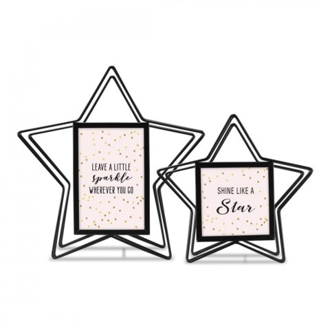 Zestaw 2 ramek 10x10 i 10x15 stella Czarna Hama