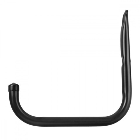 2x uchwyt ścienny, max 22kg/uchwyt MC-487 Komplet 2 uchwytów ściennych na opony, koła, drabinę, rower. Stalowy, Czarny Maclean