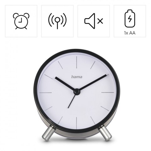 Budzik Flores Czarny Hama