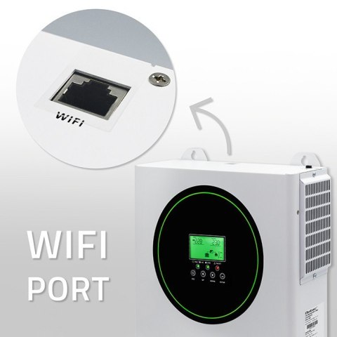 Hybrydowy Inwerter solarny Off-Grid 1500W 100A | 12V | MPPT | Sinus | Opcja Wi-Fi | Power Factor 1.0 Qoltec