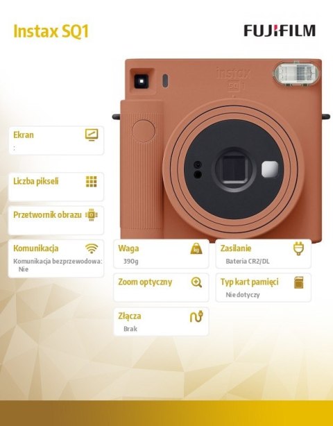 Aparat Instax SQ1 pomarańczowy Fujifilm