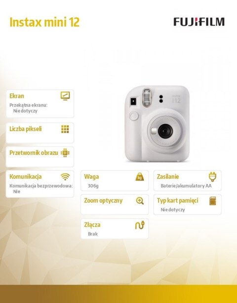 Aparat Instax mini 12 biały Fujifilm