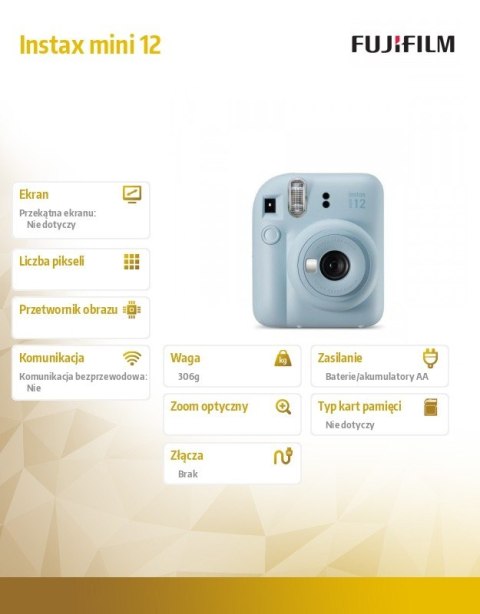 Aparat Instax mini 12 niebieski Fujifilm