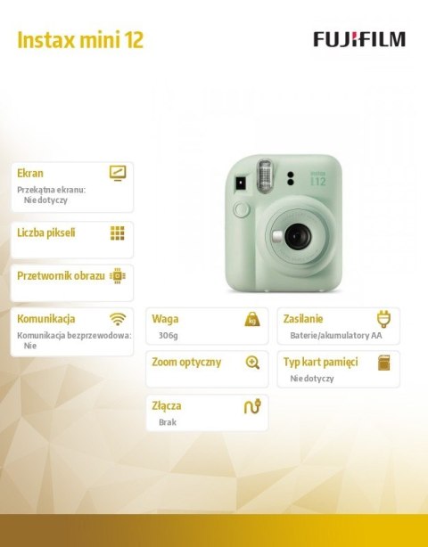 Aparat Instax mini 12 zielony Fujifilm