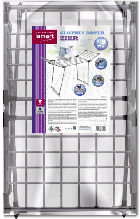 Suszarka uniwersalna ZIKR LT8104 powierzchnia 15 metrów Lamart