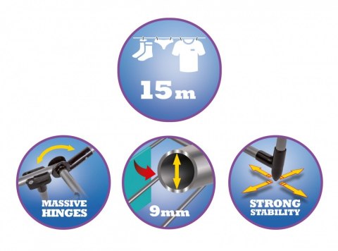 Suszarka uniwersalna ZIKR LT8104 powierzchnia 15 metrów Lamart