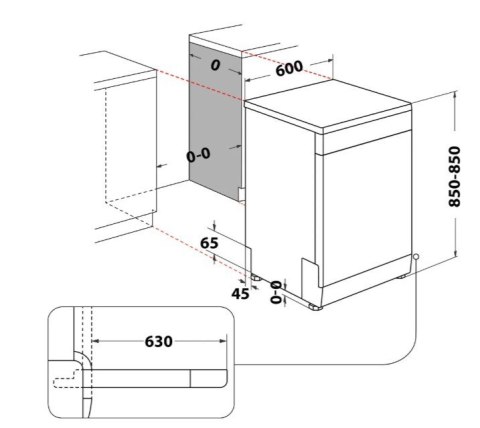 Zmywarka W7FHP33X Whirlpool