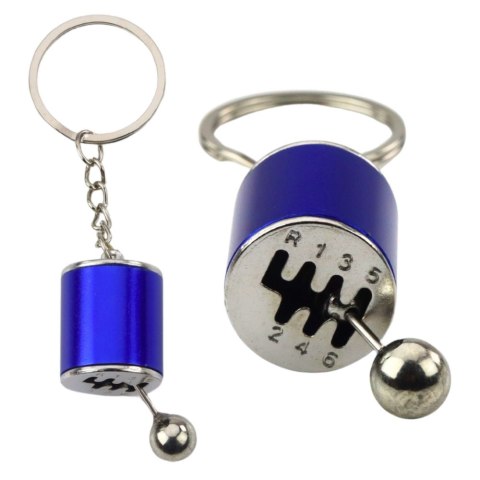Brelok Metalowy Do Kluczy Skrzynia Biegów Ruchoma Niebieski LEAN TOYS