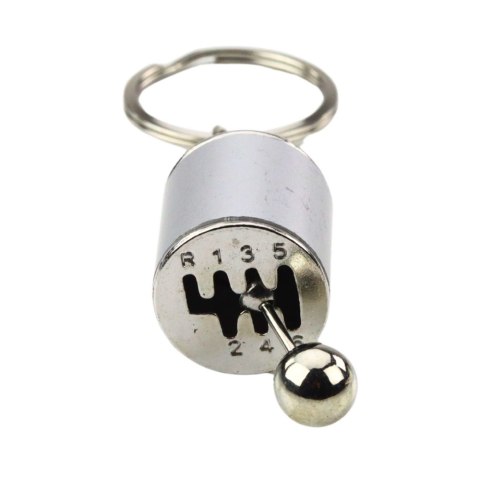 Brelok Metalowy Do Kluczy Skrzynia Biegów Ruchoma Srebrny LEAN TOYS