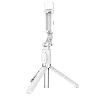 Selfie Stick Statyw Na Telefon Pilot Na Bluetooth Uchwyt ZS8 Biały LEAN