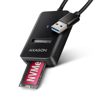ADM2-AM Adapter USB3.2 Gen 2 M.2 NVMe/SATA SSD 10Gbps 10cm USB-A cable AXAGON