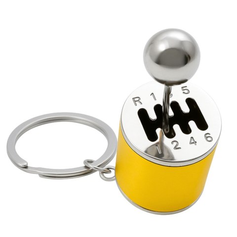 Brelok Metalowy Do Kluczy Skrzynia Biegów Ruchoma Złoty LEAN TOYS