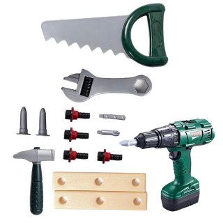 Zestaw Majsterkowicza Narzędzia W Skrzynce Wkrętarka Na Baterie 14 el. LEAN Toys