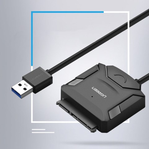Kabel Adapter do dysku HDD i SSD SATA 2.5'' / 3.5'' USB 3.0 do 4TB - czarny UGREEN