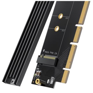 Karta rozszerzeń adapter PCIe 4.0 x16 do M.2 NVMe M-Key czarna UGREEN