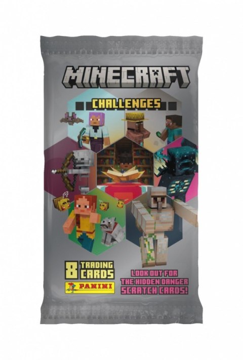 Karty Minecraft Saszetka display 18 sztuk Panini Kolekcja