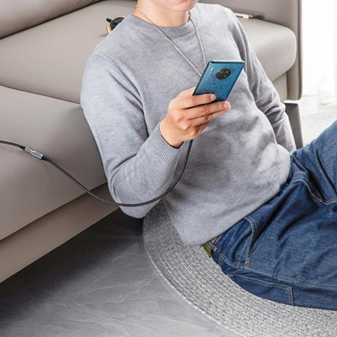 Przedłużacz kabla przewodu USB-C PD QC 100W 5A 10Gbps 0.5m - szary UGREEN