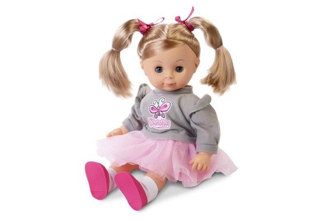 Lalka Natalia w szarym sweterku, mówi po polsku, 39 cm Artyk