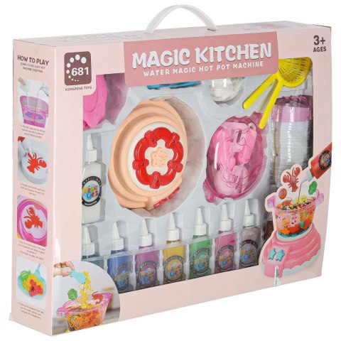 Klej żel kryształowy 3D crystal glue magiczna kuchnia szablony kreatywny zestaw 62 elementy pomarańczowy Kik Sp. z o. o. Sp. k.