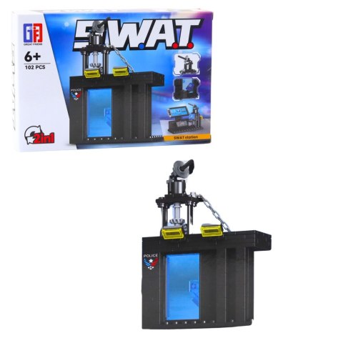 Klocki Konstrukcyjne Pojazdy Środki Transportu SWAT 2w1 92-117 el. LEAN TOYS