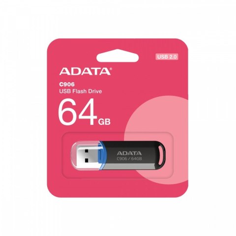 Pendrive C906 64GB USB2.0 czarny Adata