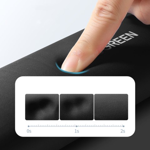 Ergonomiczna podkładka do klawiatury pod nadgarstki z pamięcią kształtu - czarna UGREEN