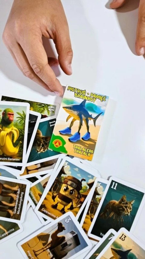 Gra Piotruś i Pamięć Brainrot: Tralalero Tralala Alexander