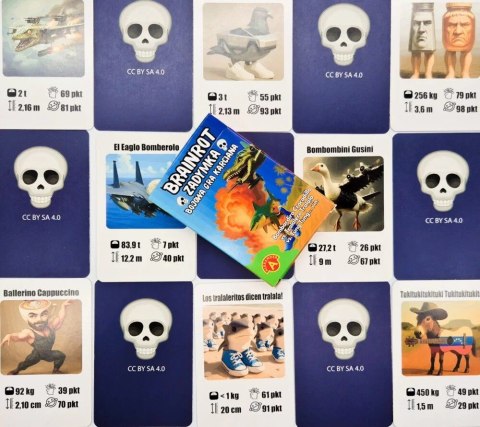 Gra Rodzinna gra karciana Brainrot - Zadymka (Crocodillo, Tralalero, Tsung Tsung i inni) Alexander