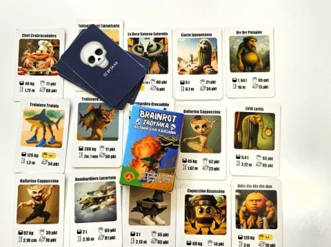 Gra Rodzinna gra karciana Brainrot - Zadymka (Crocodillo, Tralalero, Tsung Tsung i inni) Alexander