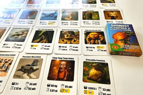 Gra Rodzinna gra karciana Brainrot - Zadymka (Crocodillo, Tralalero, Tsung Tsung i inni) Alexander