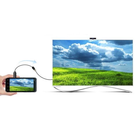 Kabel przewód przejściówka HDMI - micro HDMI 20cm czarny UGREEN