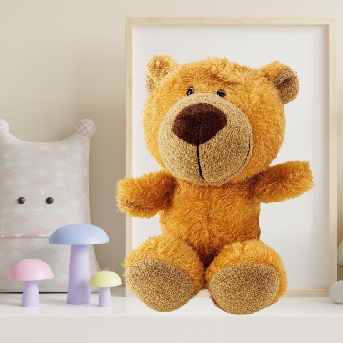 Pluszowa Maskotka Przytulanka Miś Z Przyssawką Brązowy 23 x 12 cm LEAN TOYS