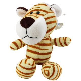 Pluszowa Maskotka Przytulanka Tygrys Z Przyssawką Kremowy 23 x 12 cm LEAN TOYS