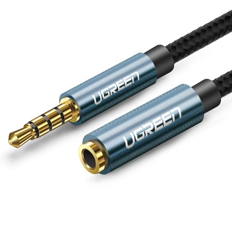 Przedłużacz adapter kabla słuchawek audio AUX mini jack 3.5 mm 2m niebieski UGREEN