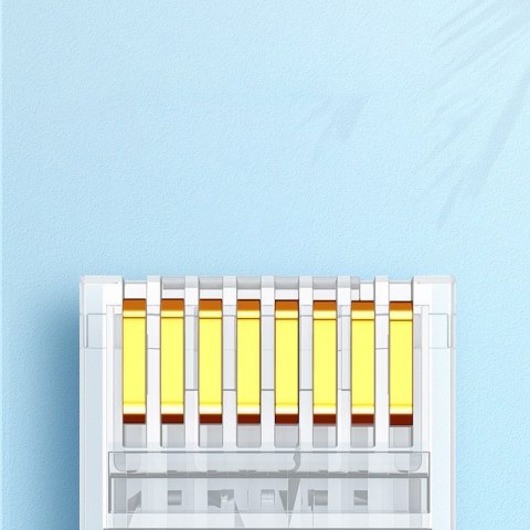 Wtyczka końcówka RJ45 8P8C Cat 6 przezroczysta ZESTAW 100szt UGREEN