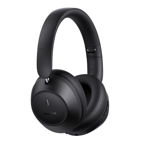 Słuchawki bezprzewodowe nauszne Bass 30 Max Bluetooth 5.3 - czarne BASEUS