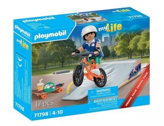 Zestaw z figurką My Life 71798 Skater z rampą Playmobil