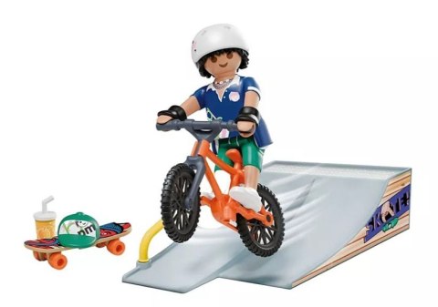 Zestaw z figurką My Life 71798 Skater z rampą Playmobil