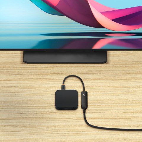 Zewnętrzna karta sieciowa LAN USB Typ A RJ45 100Mbps szary BASEUS