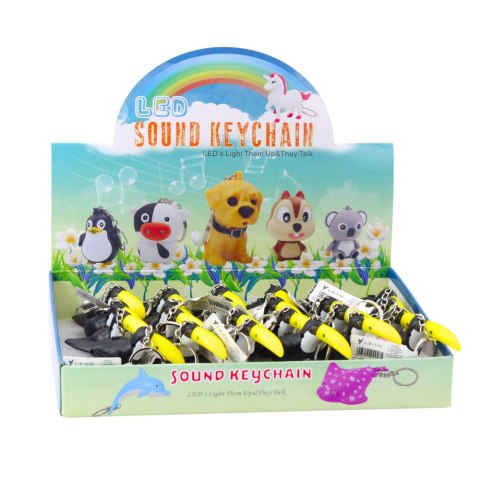 Brelok Do Kluczy Plecaka Tukan Latarka LED Dźwięki LEAN TOYS