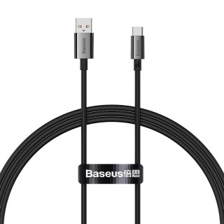 Kabel przewód Superior Series USB-A - USB-C 100W 2m - czarny BASEUS