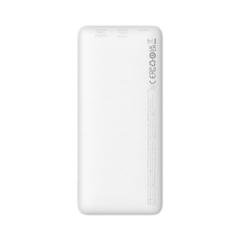 Powerbank Airpow 20W 10000mAh z kablem USB-A - USB-C 30cm - biały BASEUS